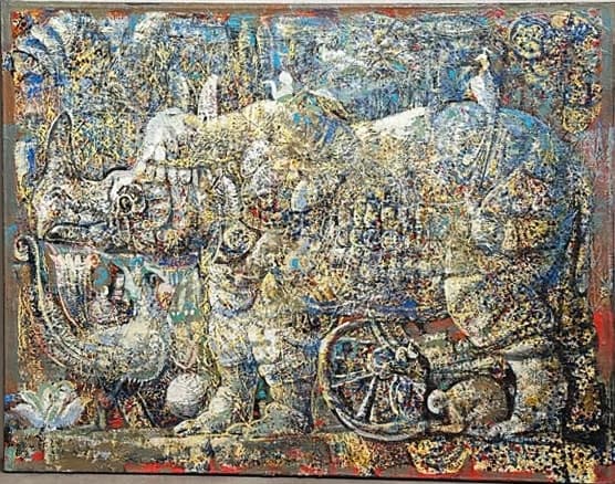 Բհարաթ — Oil on canvas, 73 × 92 cm (2024). Abel Karen Kazinyan.