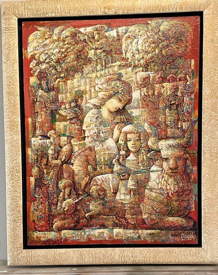 Մայրություն — Oil on canvas, 92 × 73 cm (2010). Abel Karen Kazinyan.