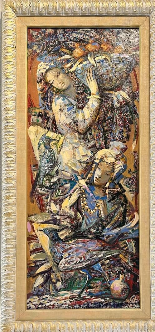 Հասուն պտուղներ — Oil on canvas, 110 × 45 cm (2011). Abel Karen Kazinyan.