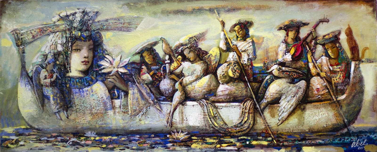 Картина — Mixed media on canvas (2020). Abel Karen Kazinyan.