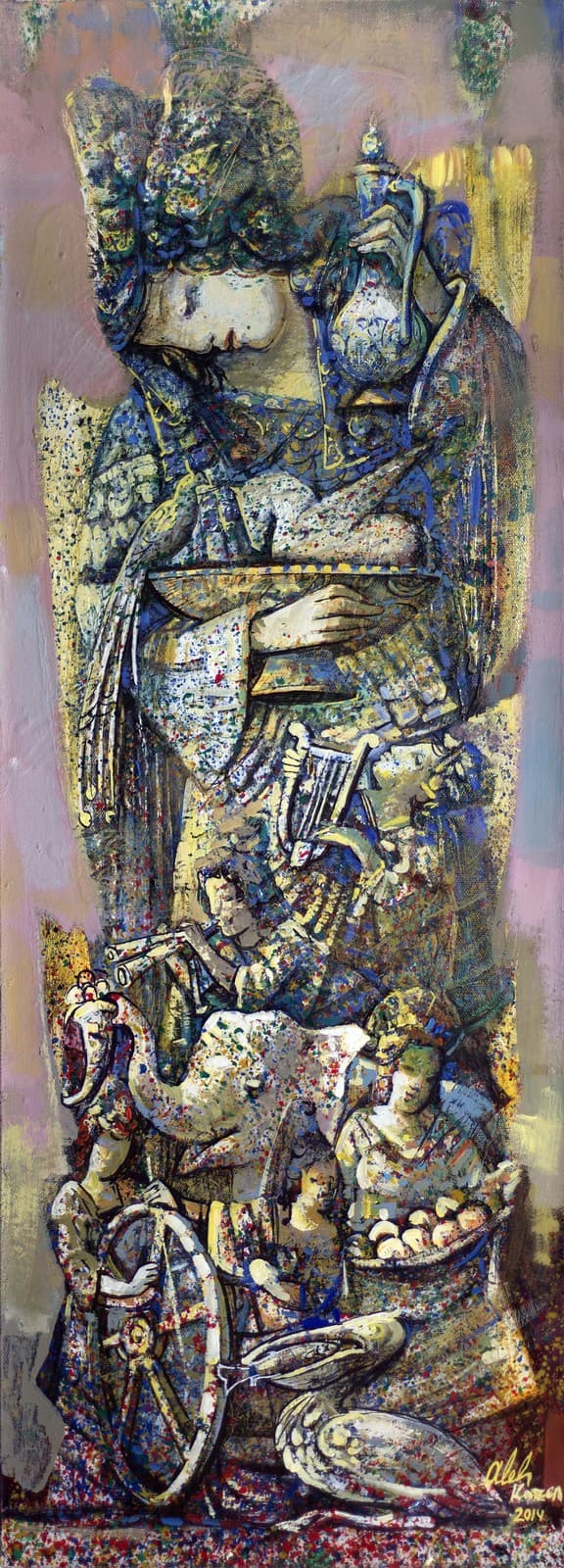 Картина — Oil & gilt on canvas (1996). Abel Karen Kazinyan.