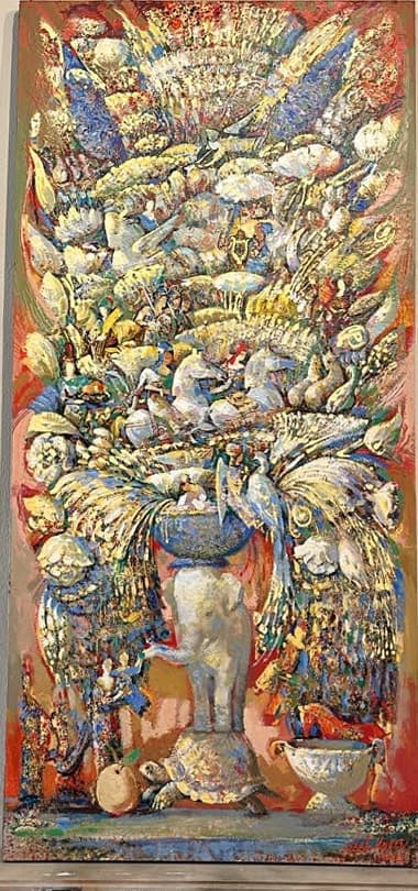 Grace — Oil on canvas, 150 × 70 cm (2022). Abel Karen Kazinyan.